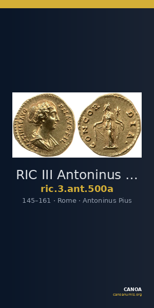 RIC III Antoninus Pius 500a — CANOA