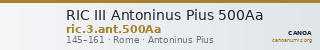 RIC III Antoninus Pius 500Aa — CANOA