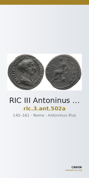 RIC III Antoninus Pius 502a — CANOA
