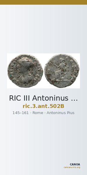 RIC III Antoninus Pius 502B — CANOA