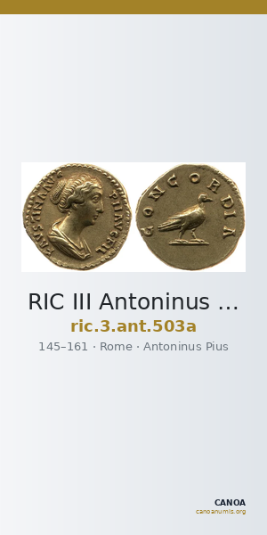 RIC III Antoninus Pius 503a — CANOA
