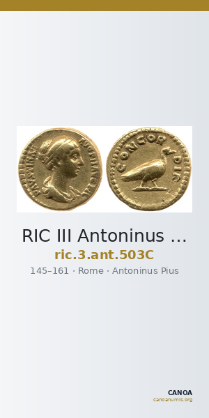 RIC III Antoninus Pius 503C — CANOA