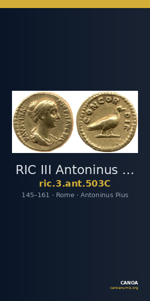RIC III Antoninus Pius 503C — CANOA