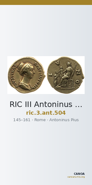 RIC III Antoninus Pius 504 — CANOA