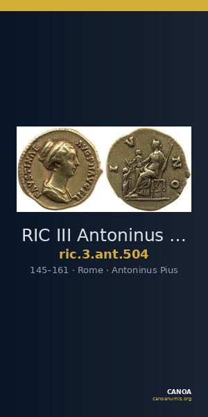 RIC III Antoninus Pius 504 — CANOA