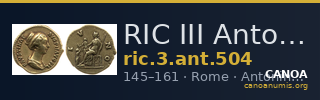RIC III Antoninus Pius 504 — CANOA