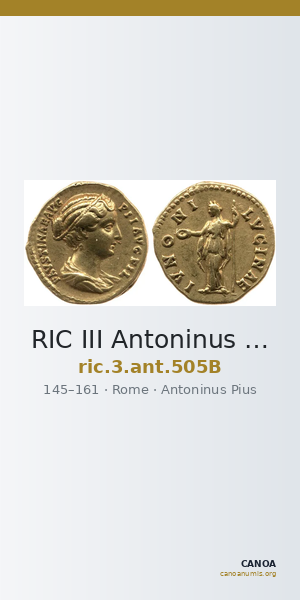 RIC III Antoninus Pius 505B — CANOA
