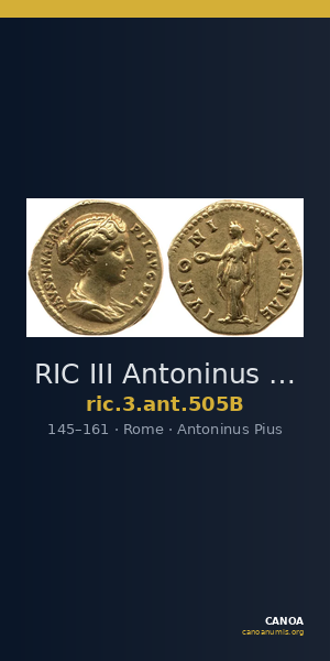 RIC III Antoninus Pius 505B — CANOA