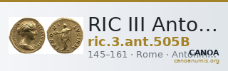 RIC III Antoninus Pius 505B — CANOA