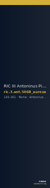RIC III Antoninus Pius 506B (aureus) — CANOA