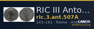 RIC III Antoninus Pius 507A — CANOA