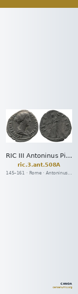 RIC III Antoninus Pius 508A — CANOA
