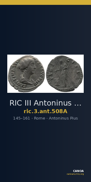 RIC III Antoninus Pius 508A — CANOA