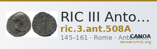 RIC III Antoninus Pius 508A — CANOA