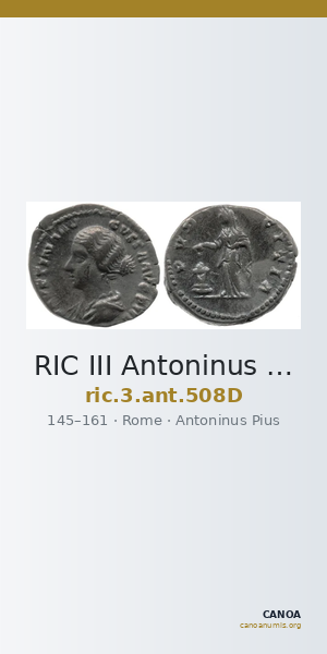 RIC III Antoninus Pius 508D — CANOA
