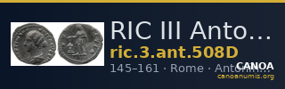 RIC III Antoninus Pius 508D — CANOA