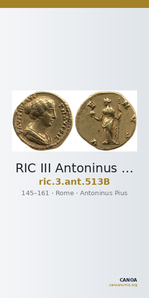 RIC III Antoninus Pius 513B — CANOA