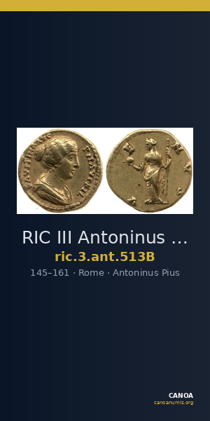 RIC III Antoninus Pius 513B — CANOA