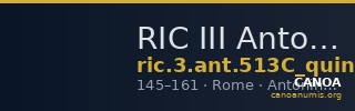 RIC III Antoninus Pius 513C (quinarius aureus) — CANOA