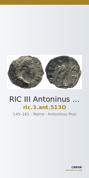 RIC III Antoninus Pius 513D — CANOA