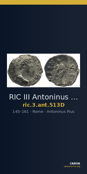 RIC III Antoninus Pius 513D — CANOA