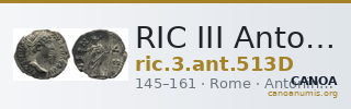 RIC III Antoninus Pius 513D — CANOA