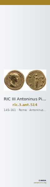 RIC III Antoninus Pius 514 — CANOA