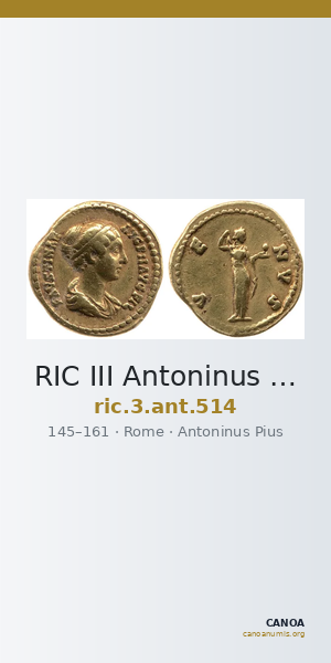 RIC III Antoninus Pius 514 — CANOA