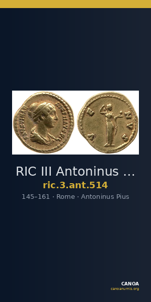 RIC III Antoninus Pius 514 — CANOA