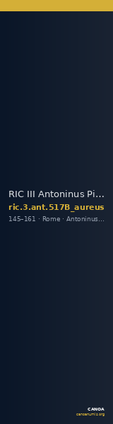 RIC III Antoninus Pius 517B (aureus) — CANOA