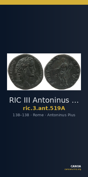 RIC III Antoninus Pius 519A — CANOA