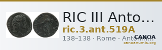 RIC III Antoninus Pius 519A — CANOA