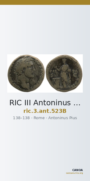 RIC III Antoninus Pius 523B — CANOA