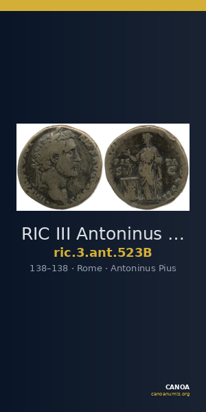 RIC III Antoninus Pius 523B — CANOA