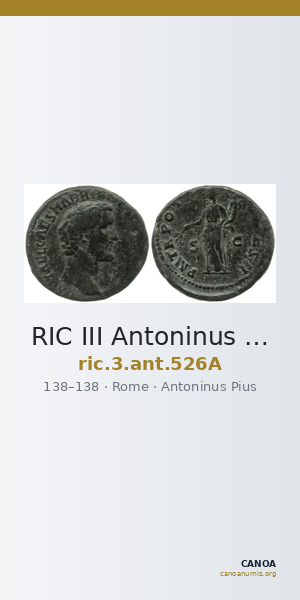 RIC III Antoninus Pius 526A — CANOA