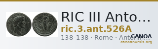 RIC III Antoninus Pius 526A — CANOA