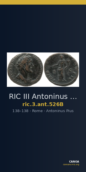 RIC III Antoninus Pius 526B — CANOA
