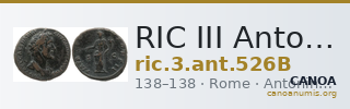 RIC III Antoninus Pius 526B — CANOA