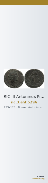 RIC III Antoninus Pius 529A — CANOA