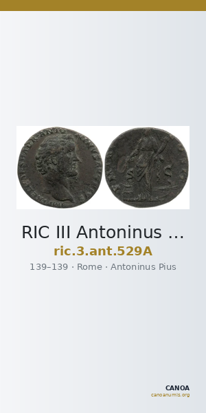 RIC III Antoninus Pius 529A — CANOA