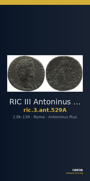 RIC III Antoninus Pius 529A — CANOA