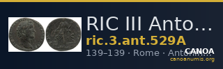 RIC III Antoninus Pius 529A — CANOA