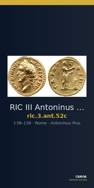RIC III Antoninus Pius 52c — CANOA