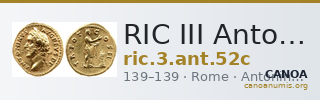 RIC III Antoninus Pius 52c — CANOA