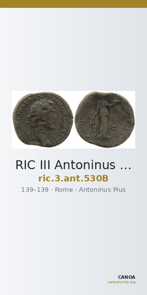 RIC III Antoninus Pius 530B — CANOA