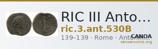 RIC III Antoninus Pius 530B — CANOA