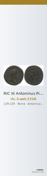 RIC III Antoninus Pius 531A — CANOA