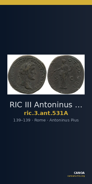 RIC III Antoninus Pius 531A — CANOA