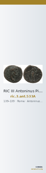 RIC III Antoninus Pius 533A — CANOA