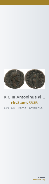 RIC III Antoninus Pius 533B — CANOA
